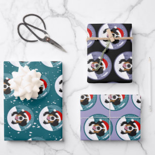 Christmas Bernese Mountain Dog Wrapping Paper Sheets