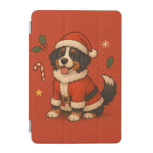 Christmas Bernse Dog Xmas Santa Bernese Mountain iPad Mini Cover