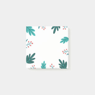 Christmas Berries and Leaves Post-it Notes