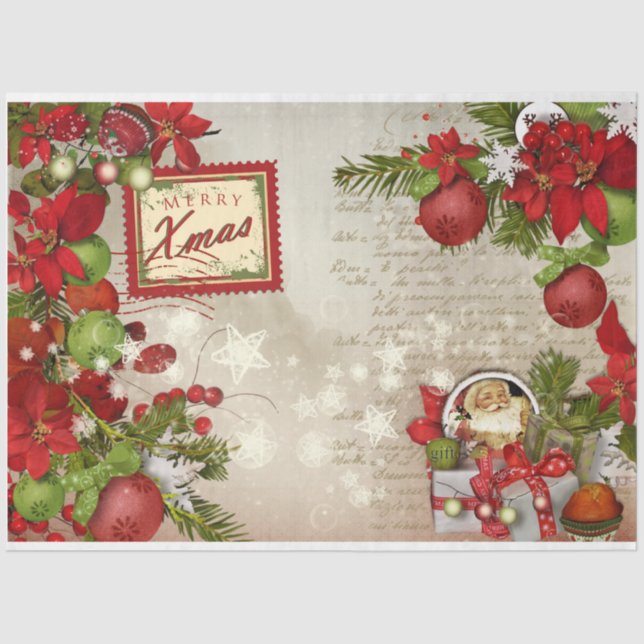 Christmas Berries Design Series 1  Tissue Paper (Front)
