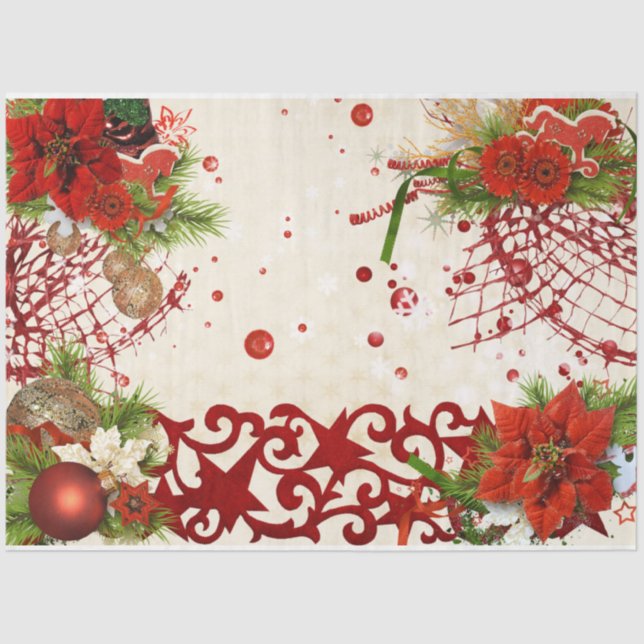 Christmas Berries Design Series 8 Tissue Paper (Front)