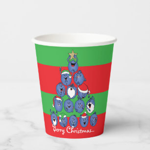 Christmas Berries Paper Cups