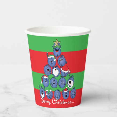 Christmas Berries Paper Cups