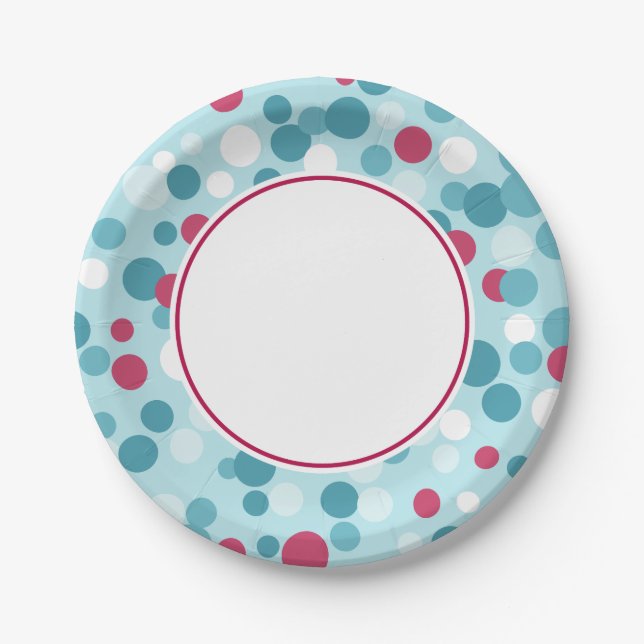 Christmas Berries Paper Plates (Front)