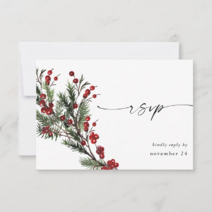 Christmas Berries & Pine w Meal RSVP