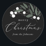 Christmas Berries Sticker<br><div class="desc">Christmas berries sticker. Part of a Holiday Collection</div>