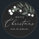 Christmas Berries Sticker<br><div class="desc">Christmas berries sticker. Part of a Holiday Collection</div>
