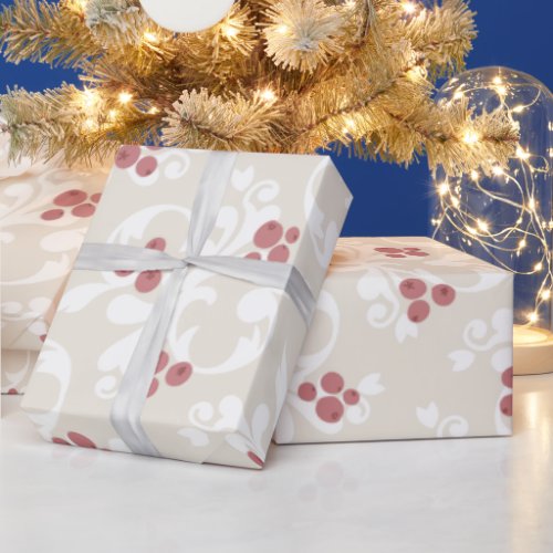 Christmas Berries Wrapping Paper