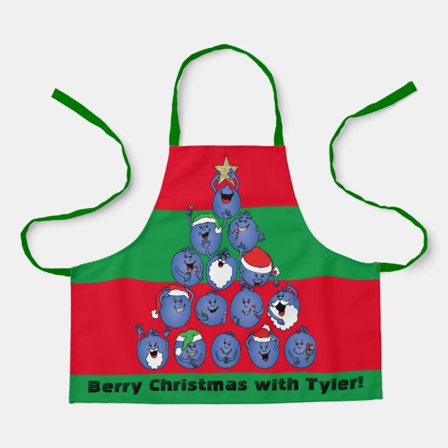 Christmas Berry Apron (Front)