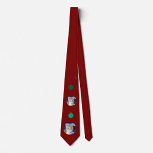 Christmas, Best Cat Dad Ever , Cat Photo , Neck Tie