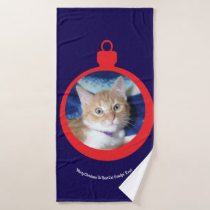 Christmas, Best Cat Grandpa' ,  Bath Towel Set