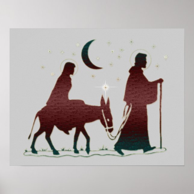Christmas Bethlehem Art Poster (Front)