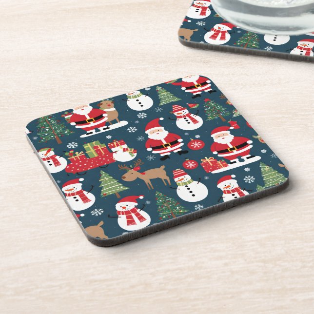Christmas Beverage Coaster (Left Side)