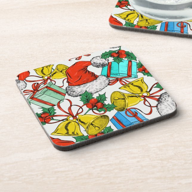 Christmas Beverage Coaster (Left Side)