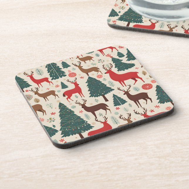 Christmas Beverage Coaster (Left Side)