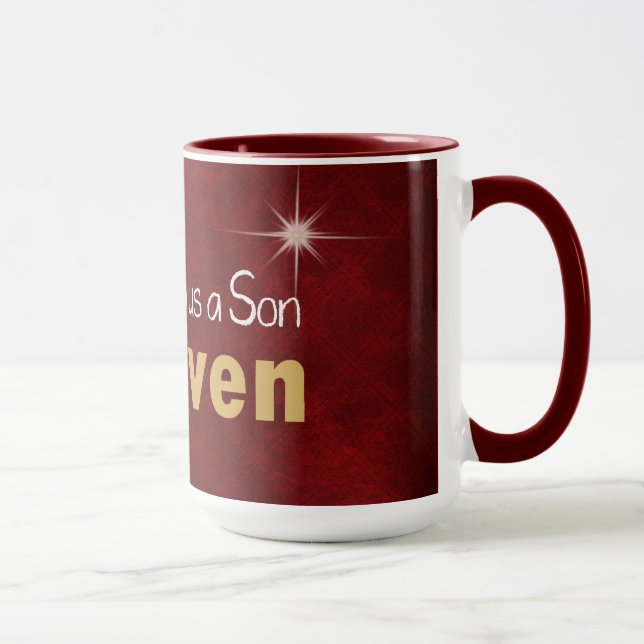 Christmas Bible Inspirational verse Mug (Right)