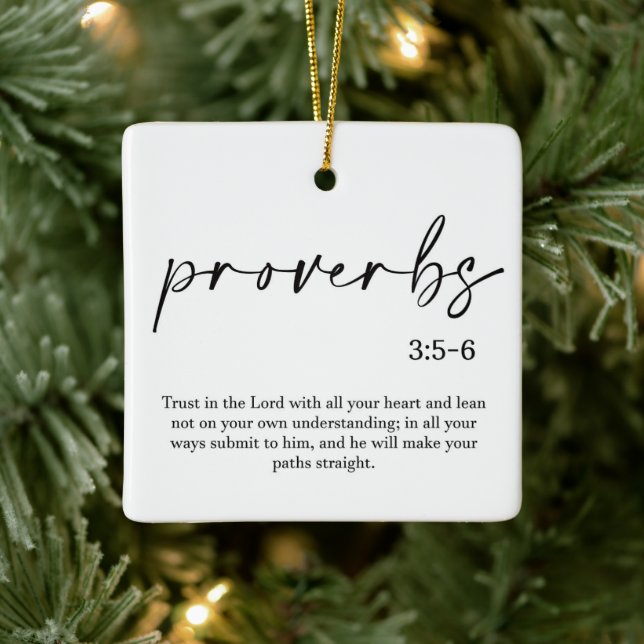  Christmas Bible Verse Ceramic Ornament (Tree)