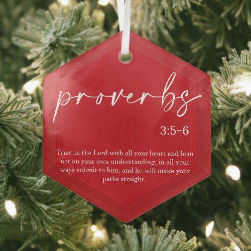  Christmas Bible Verse Glass Ornament