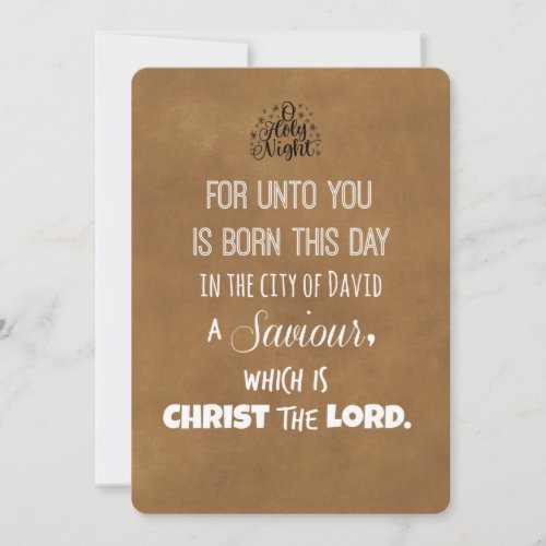 Christmas Bible Verse Holiday Card