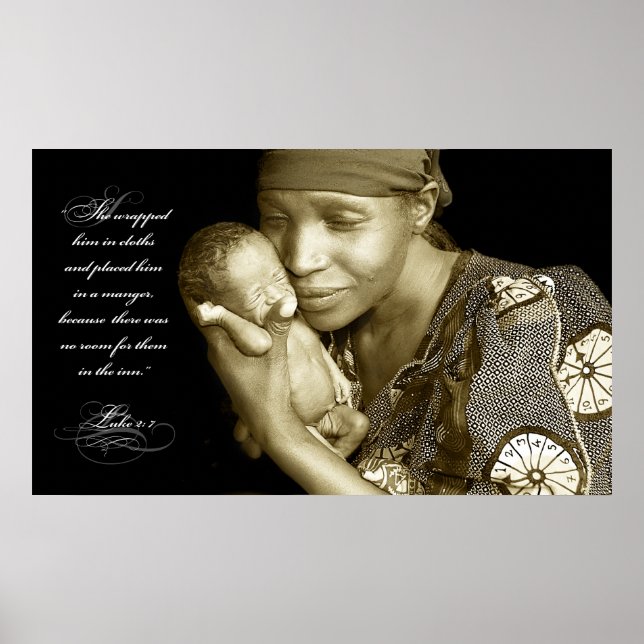 Christmas Bible verse. Photo taken in Rwanda 2007. Poster (Front)