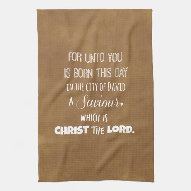 Christmas Bible Verse Towel (Vertical)
