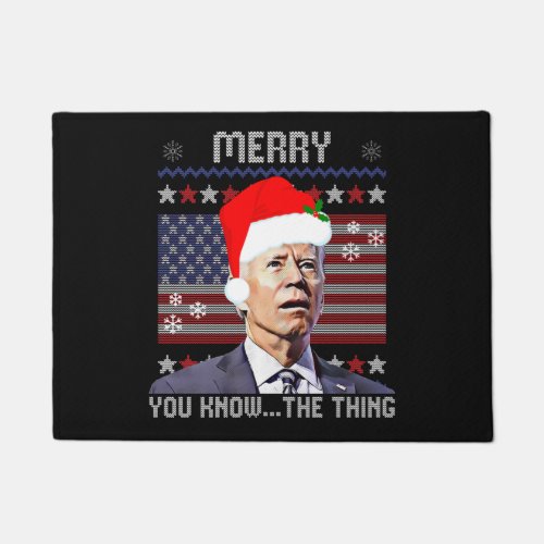 Christmas Biden 2022 Funny Joe Biden Confused Xmas Doormat