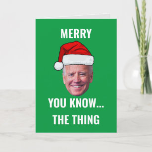 Christmas Biden 2023 Funny Joe Biden Confused Xmas Holiday Card