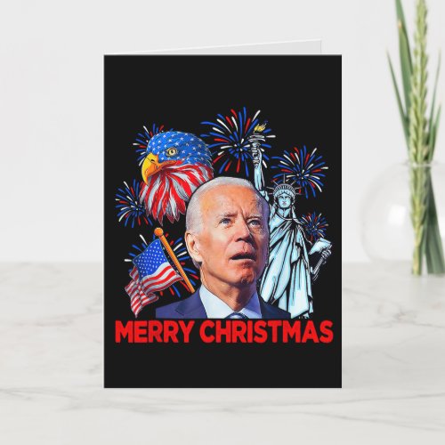Christmas Biden Funny Joe Biden Confused Xmas Holiday Card