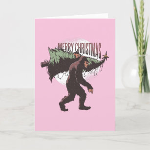 Cute Yeti Drinking Hot Cocoa Blank Holiday Card With Envelope Abominable  Snowman Big Foot Christmas Card Fun Winter Themed Xmas Card 