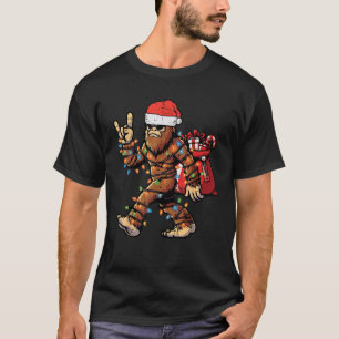 Christmas Bigfoot Sasquatch Rock Xmas Rocker Men B T-Shirt