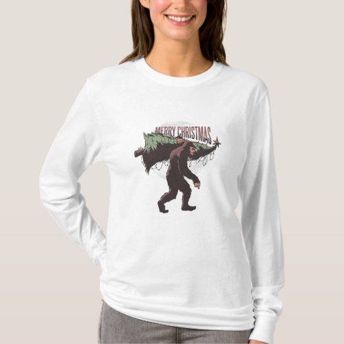 Christmas bigfoot T_Shirt