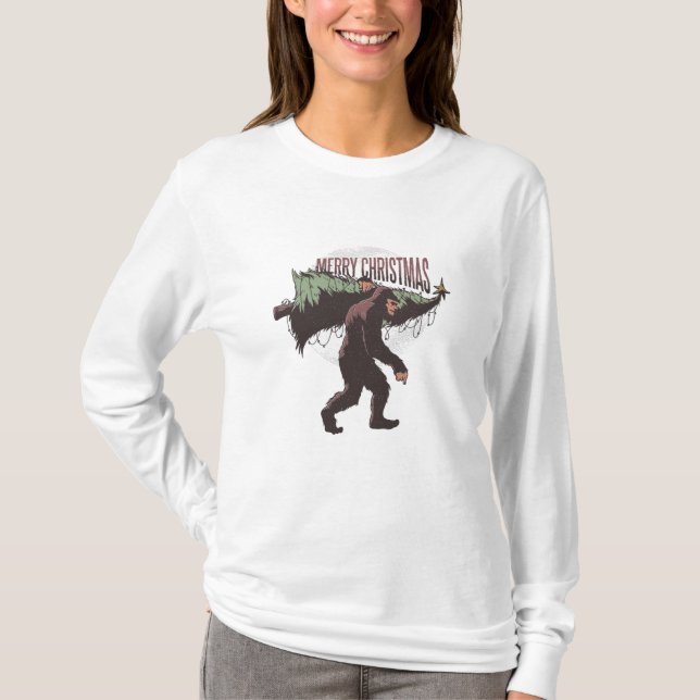 Christmas bigfoot T-Shirt (Front)