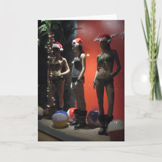 Christmas Bikinis & Boots Card (Front)