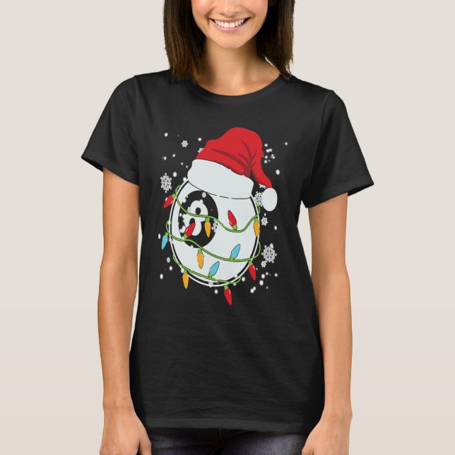 Christmas Billiard Funny Christmas Lights Xmas T-Shirt (Front)