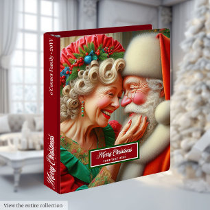 Christmas Binder Memory Album Santa & Mrs Claus