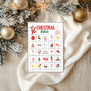 Christmas Bingo Cards   Kids Christmas Party Game Flyer