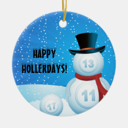Christmas Bingo Ornament