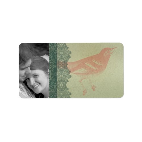 Christmas Bird Address Labels _ or Thank you