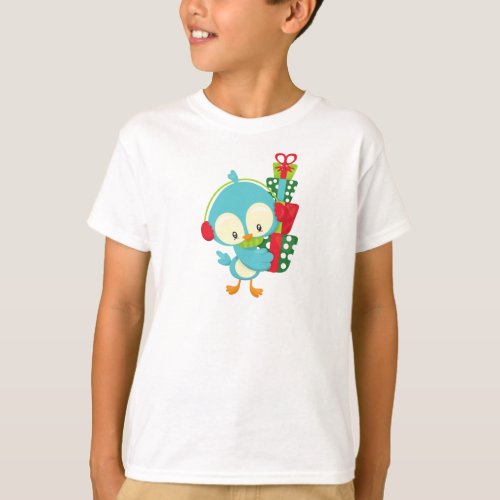 Christmas Bird Cute Bird Gifts Presents Xmas T_Shirt