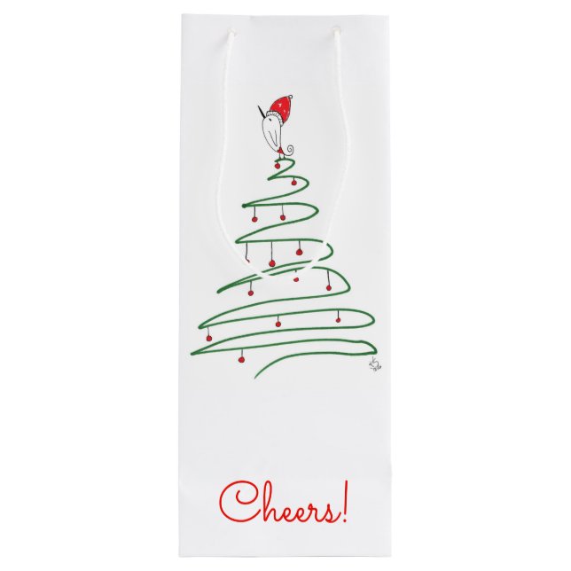 Christmas Bird Gift Bag (Back)