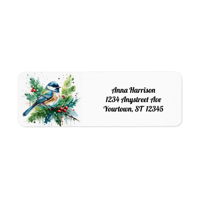 Christmas Bird Label (Front)