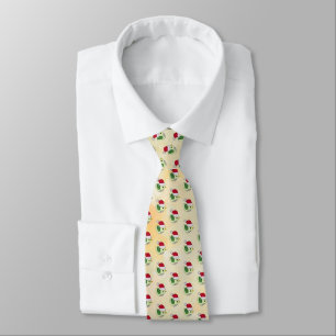 Christmas bird neck tie