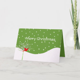 Christmas Bird - With Your Photo Inside Holiday Card