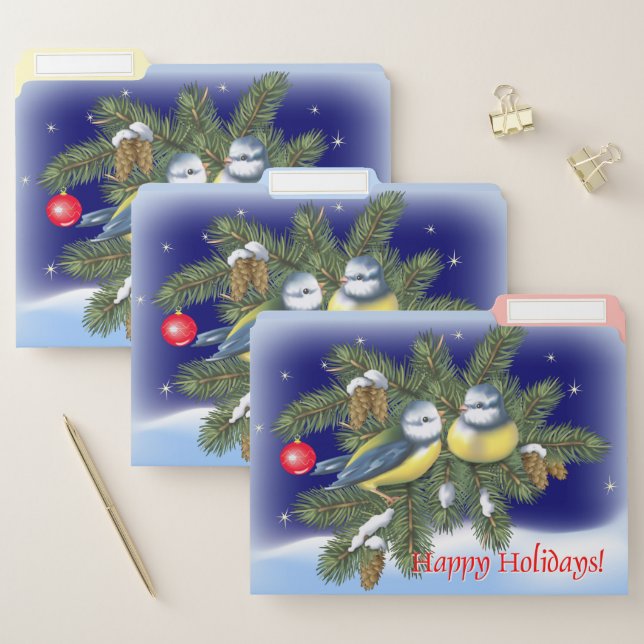 Christmas Birds File Folder (Set)
