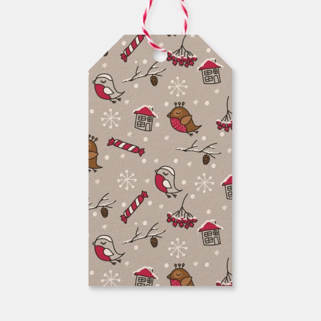 Christmas Birds 'Home For The Holidays' Personal Gift Tags