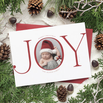 Christmas Birth Announcement Holiday Photo Card by BanterandCharm at Zazzle