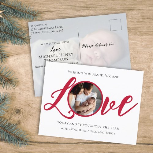 Christmas Birth Holiday Simple Love Typography