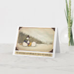 Christmas:  Birth Of A Snowman Card at Zazzle