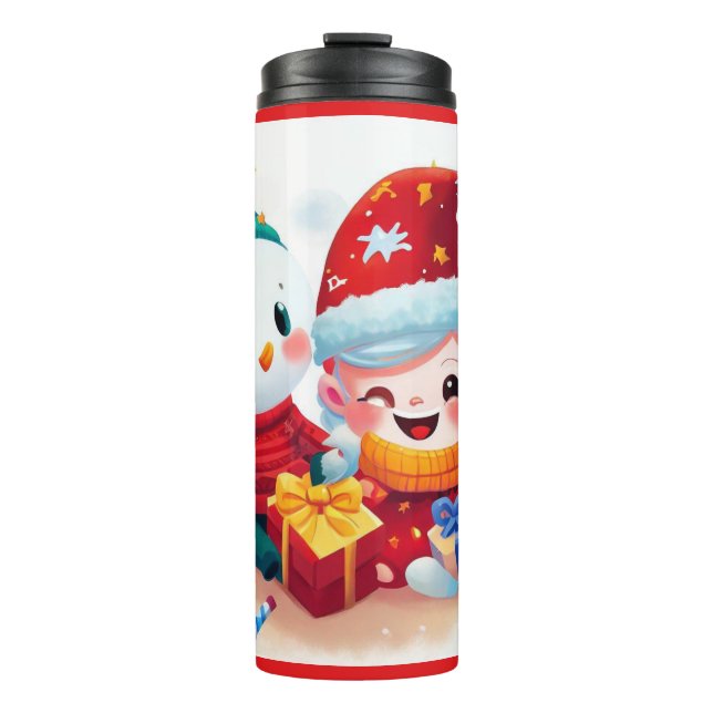 Christmas Birthday 5 Thermal Tumbler (Front)