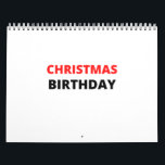 CHRISTMAS BIRTHDAY CALENDAR<br><div class="desc">CHRISTMAS BIRTHDAY</div>